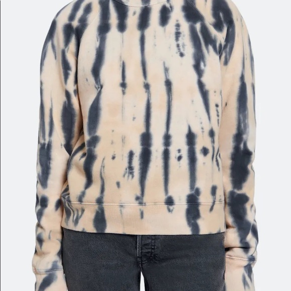 RE/DONE x HANES Classic Raglan Crewneck Sweatshirt Tie Dye Size M  BNWT - Picture 4 of 5